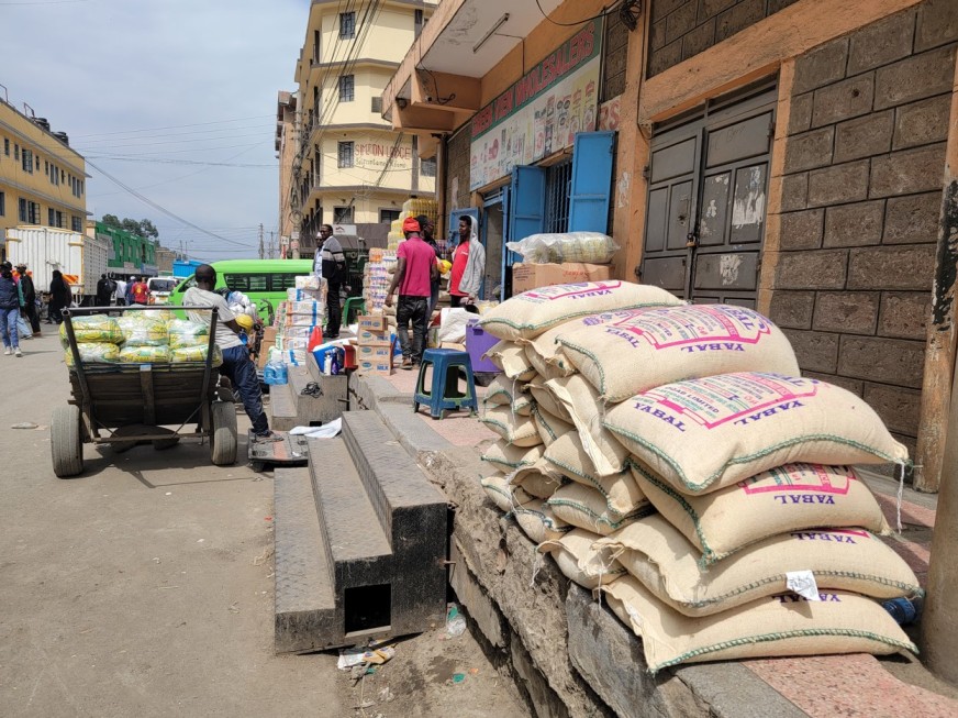 Traders purchase items at wholesale shops along 14th Street in Eastleigh on September 3, 2024. (Photo: Ahmed Shafat)