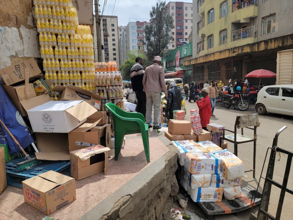 Traders purchase items at wholesale shops along 14th Street in Eastleigh on September 3, 2024. (Photo: Ahmed Shafat)