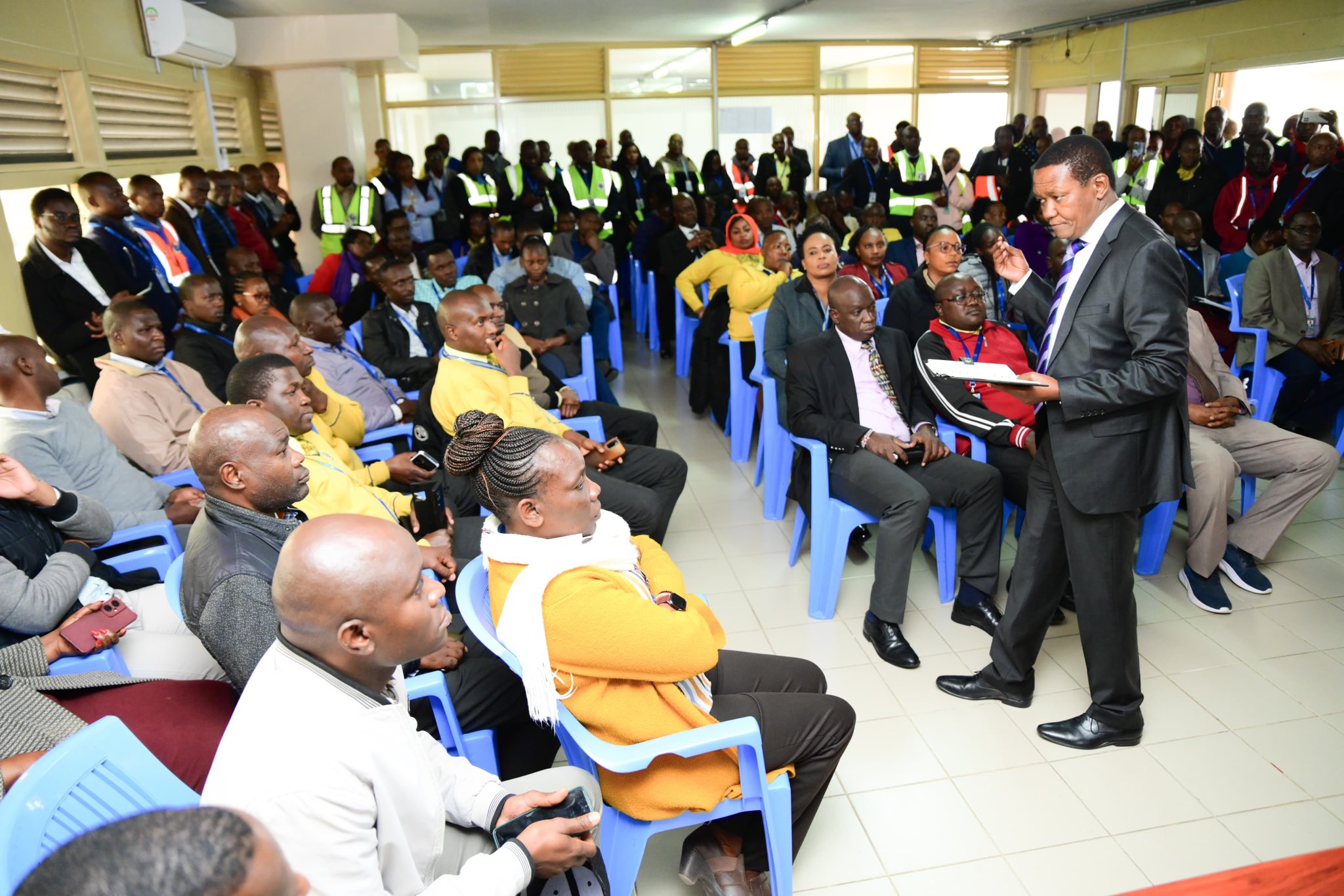 CS Mutua promises to release Adani-JKIA deal documents to aviation workers