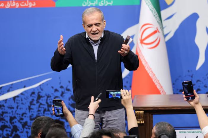 Iran president warns of 'irreversible' consequences of wider regional war - Iran's President Masoud Pezeshkian attends a press conference in Tehran, Iran, September 16, 2024. (Photo: Majid Asgaripour via REUTERS)