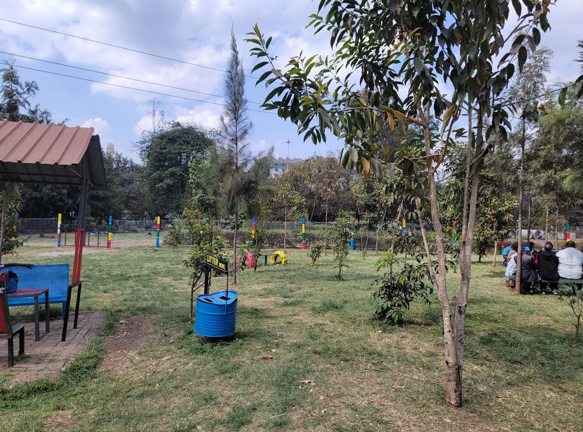 Locals relax at Kamukunji Grounds in Kamukunji Constituency, Nairobi. (Photo: Ahmed Shafat)