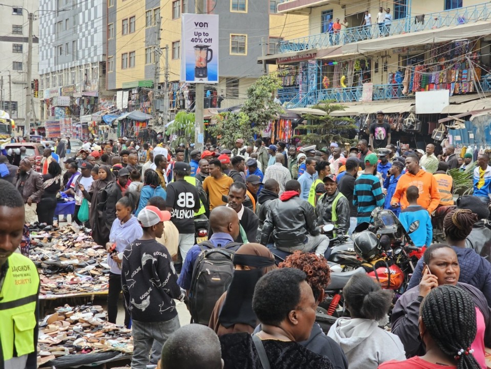 Business was brough to a standstill along Yusuf Haji Avenue in Eastleigh on Monday, September 23, 2024 aftre matatu operators and hawkers clashed. (Photo: Abdirahman Khalif)