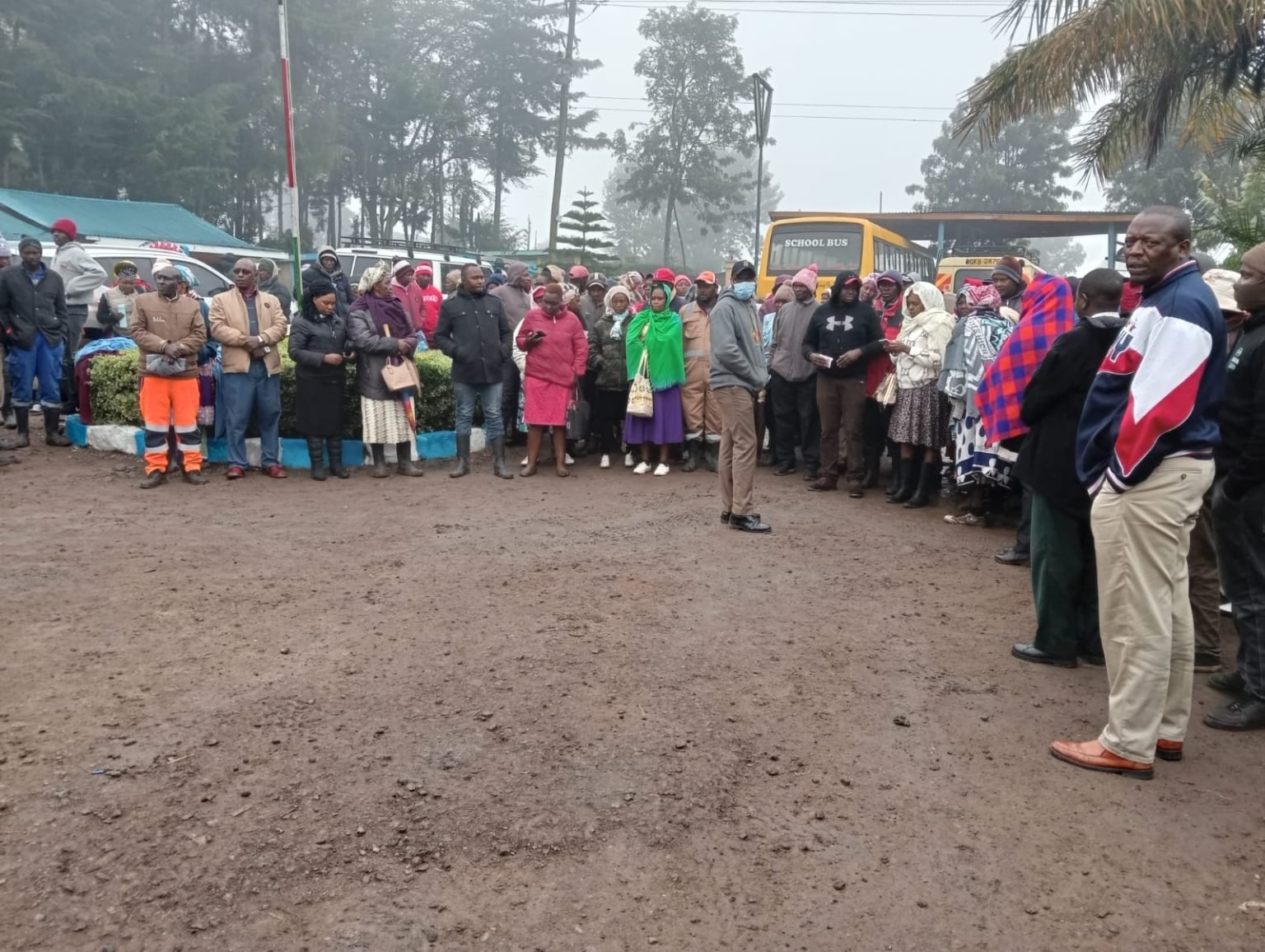 Parents wait in agony and pain to learn the whereabouts of their children after a fire claimed the lives of nearly 17 students at Endarasha Hill Academy in Nyeri on Thursday, September 5, 2024. (Photo: Handout)