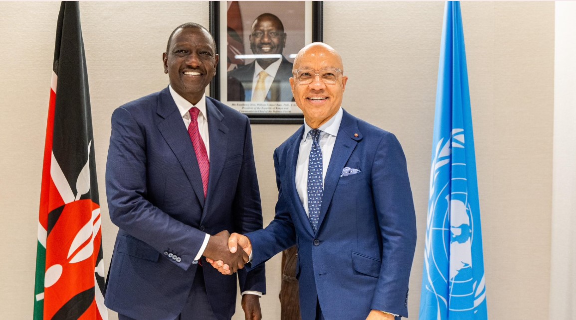 Ford Foundation ‘letter of apology’ to Kenya is fake - PS Sing'oei  - President William Ruto meets with the Ford Foundation President Darren Walker in New York, USA on September 24, 2024. (Photo: PCS)