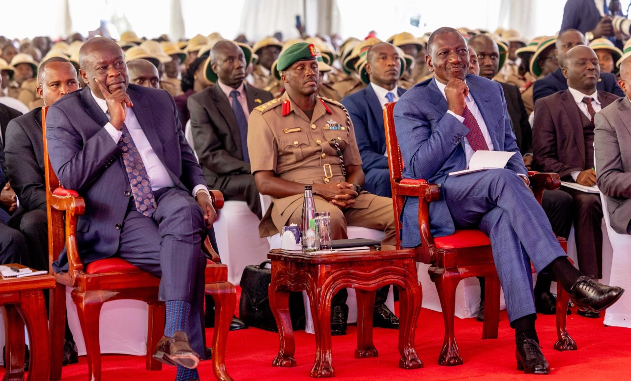 DP Gachagua: Why Nairobi Rivers Commission fell short of its goals - President William Ruto and his Deputy Rigathi Gachagua (left) during a meeting at the Kenya School of Government on September 16, 2024. (Photo: DPCS)