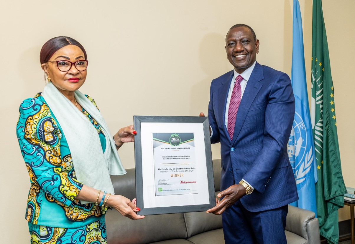 President Ruto honoured with global award for advancing climate action