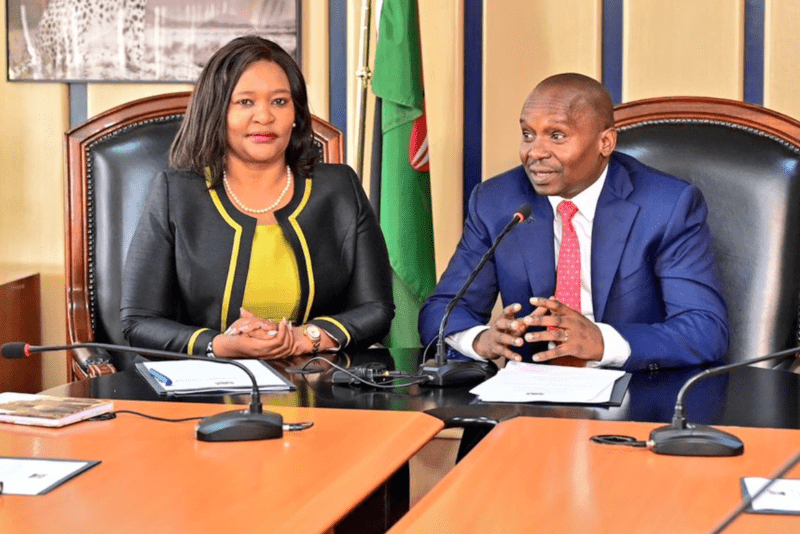 Tourism, interior ministries partner to boost visitor security ahead of 5 million tourists goal - Tourism CS Rebecca Miano and Interior CS Kindiki Kithure. (X/Rebecca Miano)