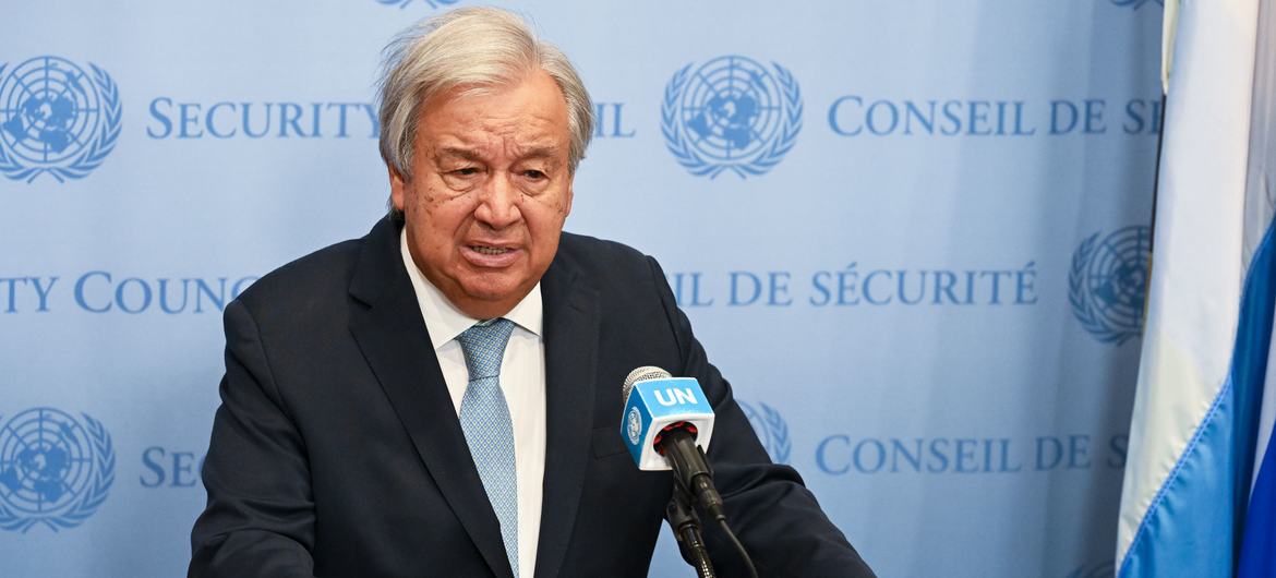 Lebanon crisis: Guterres urges parties to ‘step back from the brink’ - UN Secretary-General António Guterres. (Photo: UN Photo/Evan Schneider)