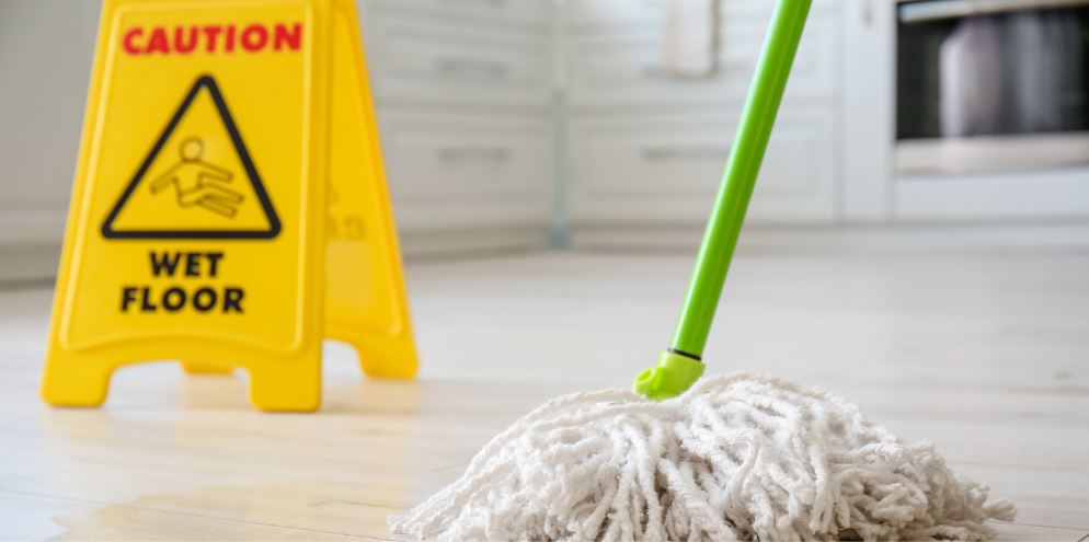 A worker cleaning a floor. (Photo: Handout)