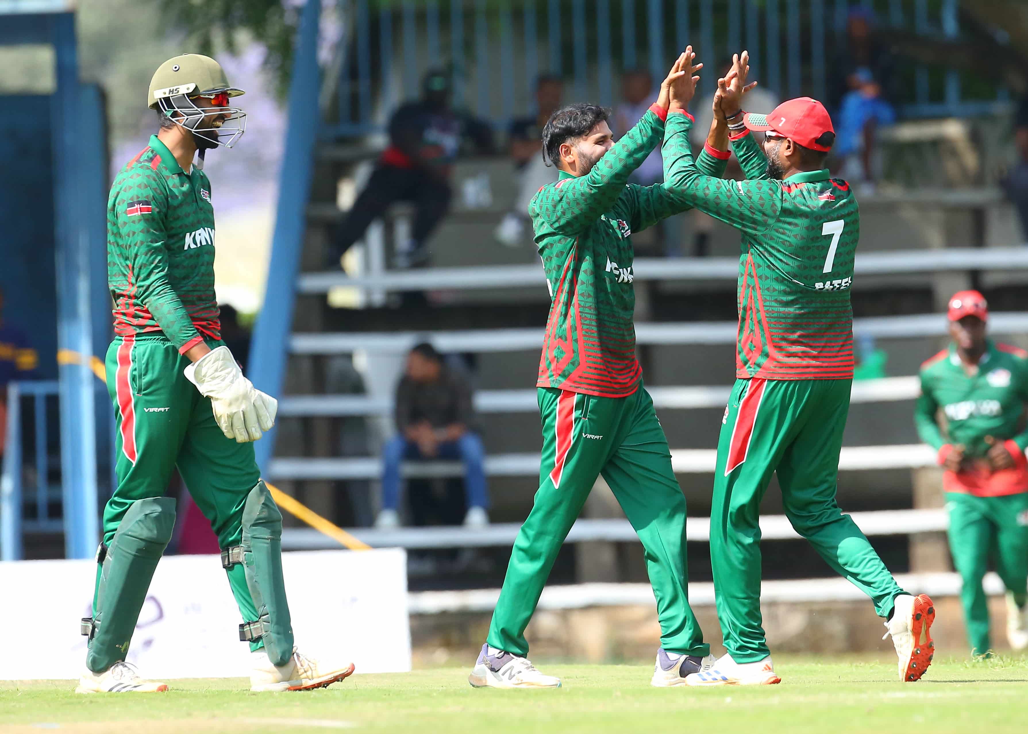 Kenya qualifies for 2025 ICC Men's T20 World Cup Africa regional finals - Kenya Cricket team players celebrate (C) Cricket Kenya Media 