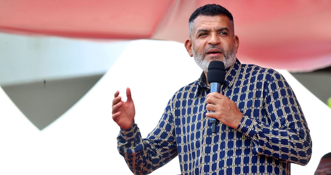 Mombasa Governor Nassir calls for permanent ban of vehicles from Likoni ferry crossing - Mombasa Governor Abdulswamad Nassir speaks to residents of Mombasa at a Cultural Festival at the Gymkhana Grounds on August 31, 2024 . (Photo: Abdulswamad Nassir)