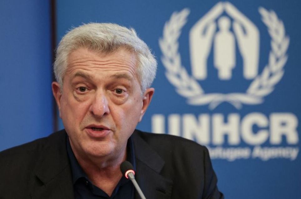 UN refugee chief urges states to drop border controls even as displacement crises worsen - United Nations High Commissioner for Refugees Filippo Grandi speaks during press a conference in Beirut, Lebanon , October 6, 2024. (Photo: REUTERS/Louisa Gouliamaki/File Photo)