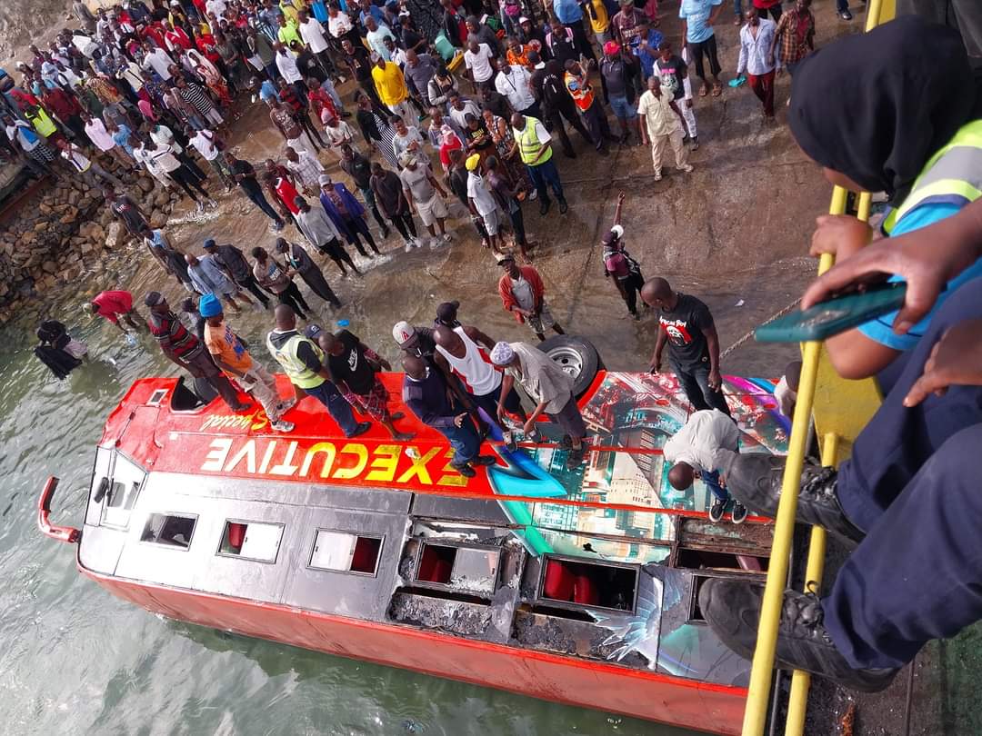 Bus overturns at Likoni Ferry ramp causing major disruption at crossing channel