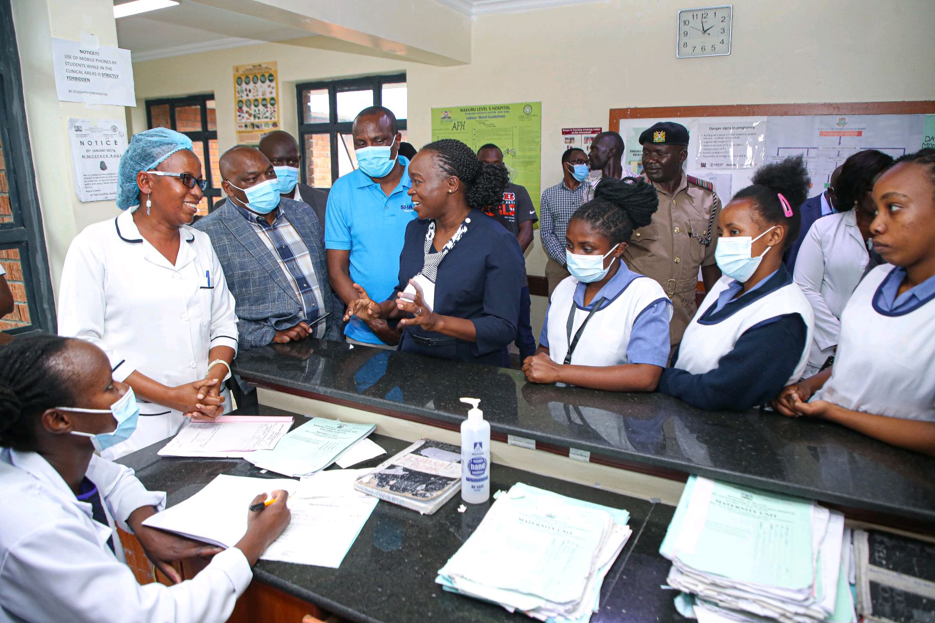 SHA platform receives over 940 claims worth Sh12 million amid faltering system - Health CS Dr Deborah Barasa when she visited the Nakuru Referral Hospital to assess the progress of the SHA rollout on October 7, 2024. (Photo: SHA)