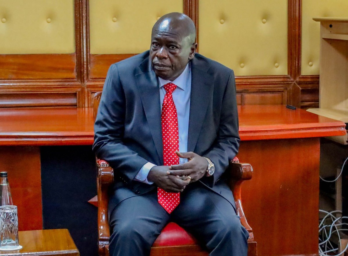 Deputy President Rigathi Gachagua ahead of the beginning of his Senate impeachment trial on October 16, 2024. (Photo: Senate)