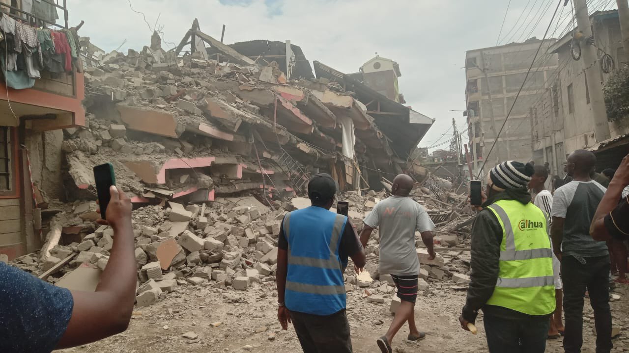 Scores feared trapped after multi-storey building collapses in Kahawa West