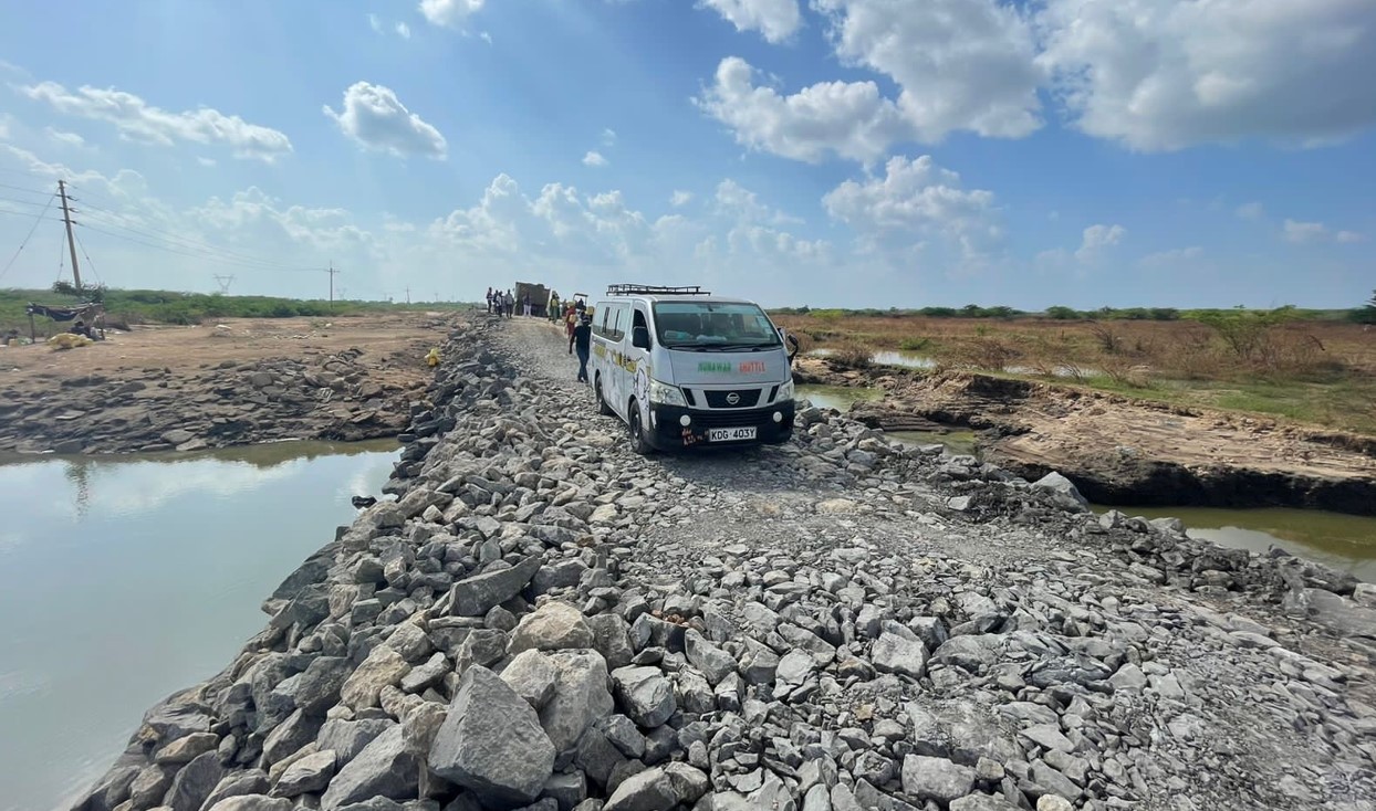 Commuters urge quick repair of damaged section of Gamba Road in Lamu