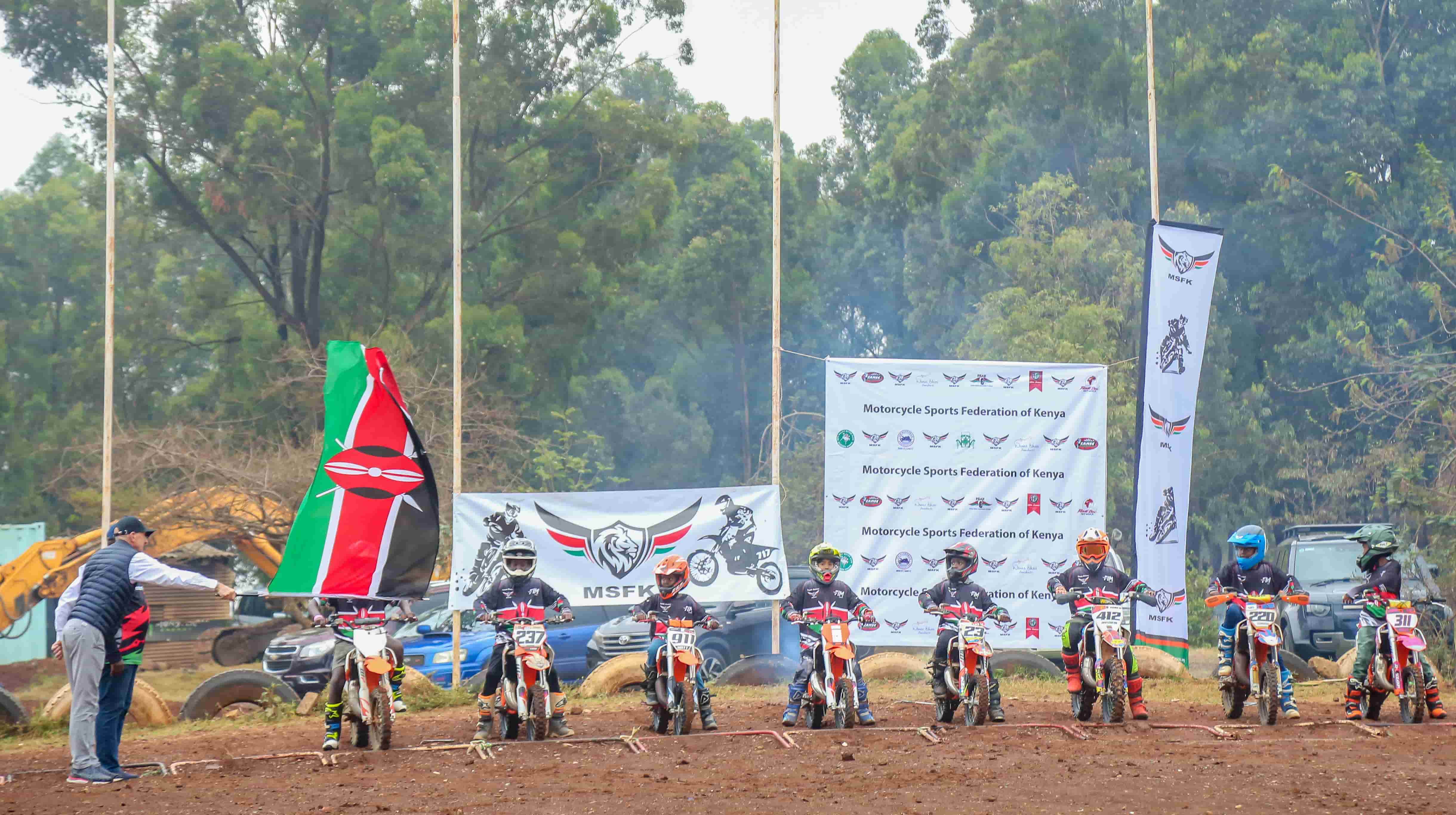 Marrakech-bound Kenya MX team flagged off for 2024 FIM Africa Motocross of African nations