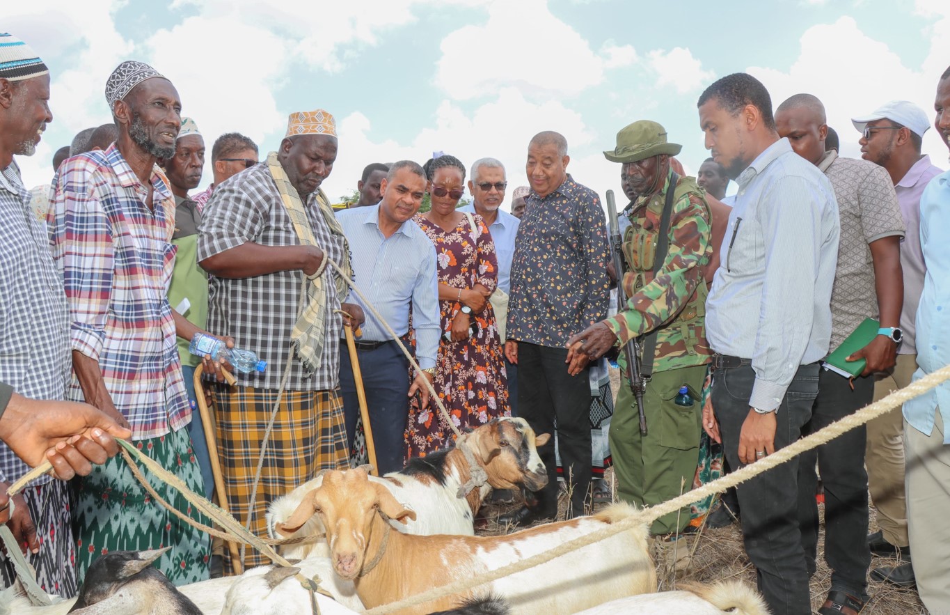 Relief for herders in Lamu as revamped Nagele livestock market reopens