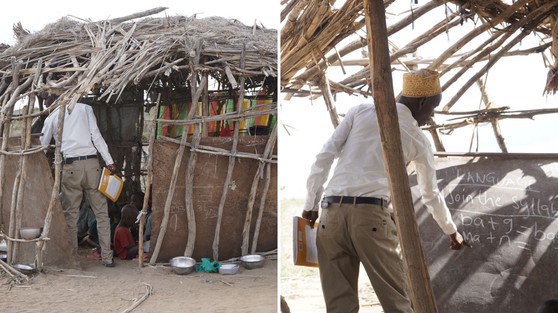 An ongoing lesson at the Maderte Preparatory School in Galole Constituency, Tana River County. (Photo Farhiya Hussein)