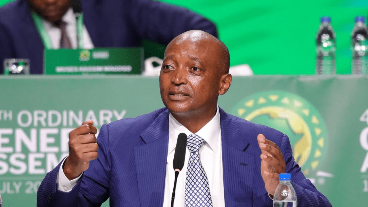 CAF president Patrice Motsepe announces re-election bid for 2025 - CAF President Patrice Motsepe (C) CAF Media