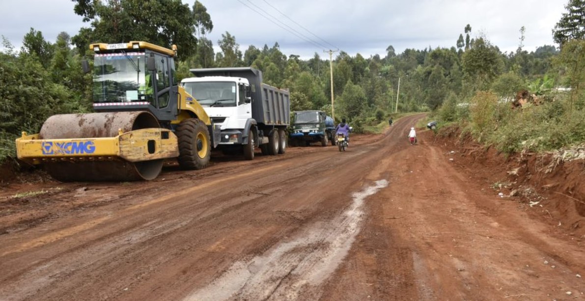 State to compensate landowners affected by major road projects - A road under construction in Embu County. (Photo: KeRRA)