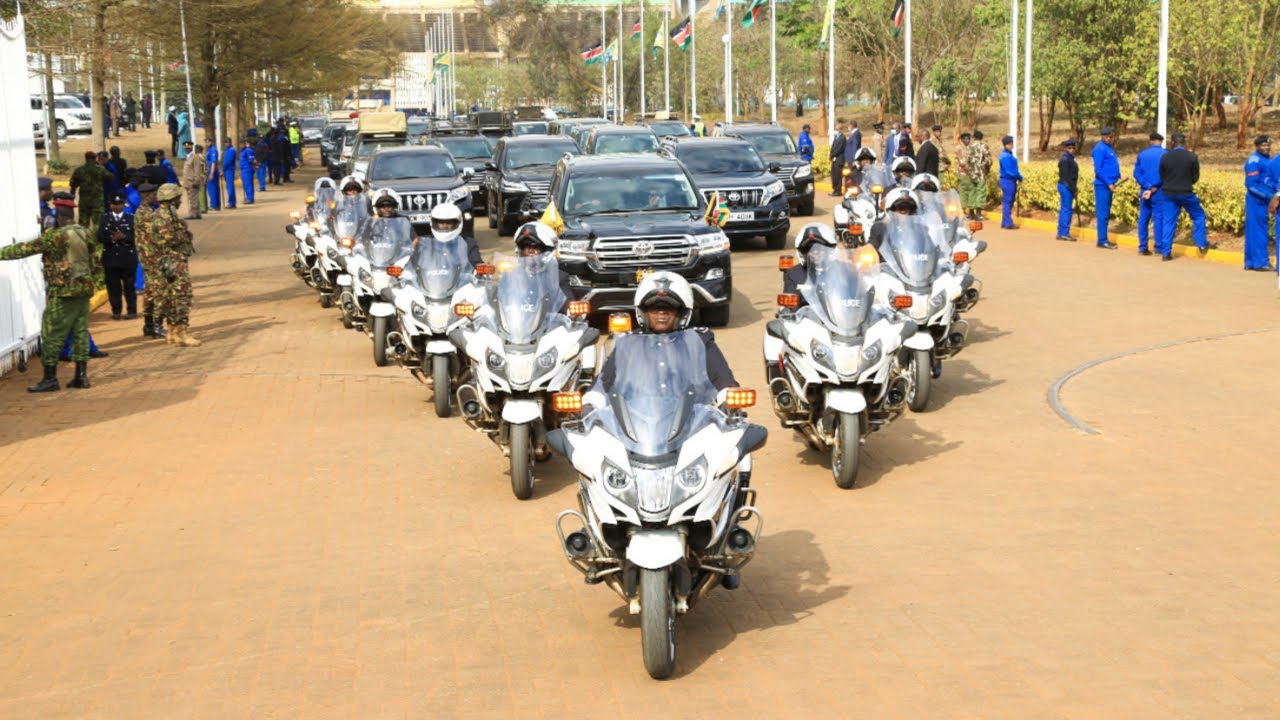 Treasury proposes automated fuel tracking for govt vehicles in cost-reduction plan - President William Ruto's motorcade. (Photo: PCS)