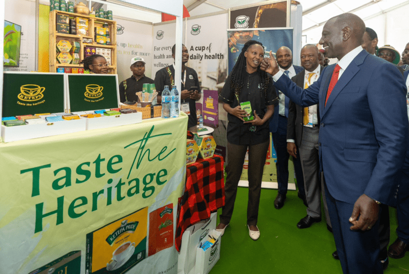 Why I'm supporting proposal to have Adani Group renovate JKIA -Ruto  - President William Ruto during the during the 2024 Magical Kenya Travel Expo at Uhuru Gardens in Nairobi. (PCS)