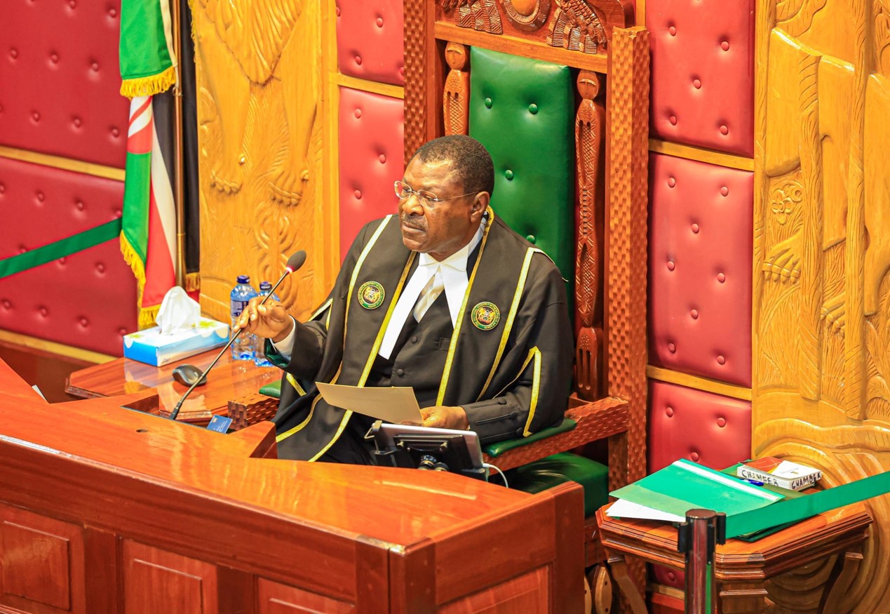 Speaker Wetang'ula slams Gachagua for 'preemptive defence' before impeachment debate - National Assembly Speaker Moses Wetang'ula. (Photo: National Assembly)