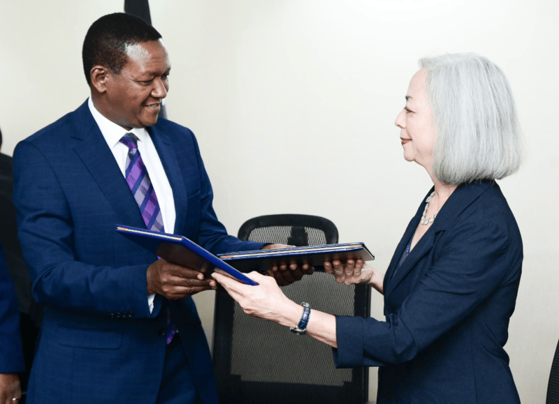 Kenya signs labour and skills development agreement with US - Cabinet Secretary for Labour and Social Protection, Alfred Mutua and Deputy Undersecretary for the Bureau of International Labor Affairs, Thea Mei Lee. (X/Alfred Mutua)