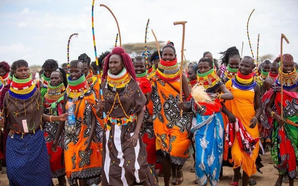 Turkana County holds 8th edition of the Tobong’u Lore cultural festival - Turkana traditional dancers during the opening ceremony of the Tobong’u Lore cultural festival on October 24, 2024. (Photo: Issa Hussein)