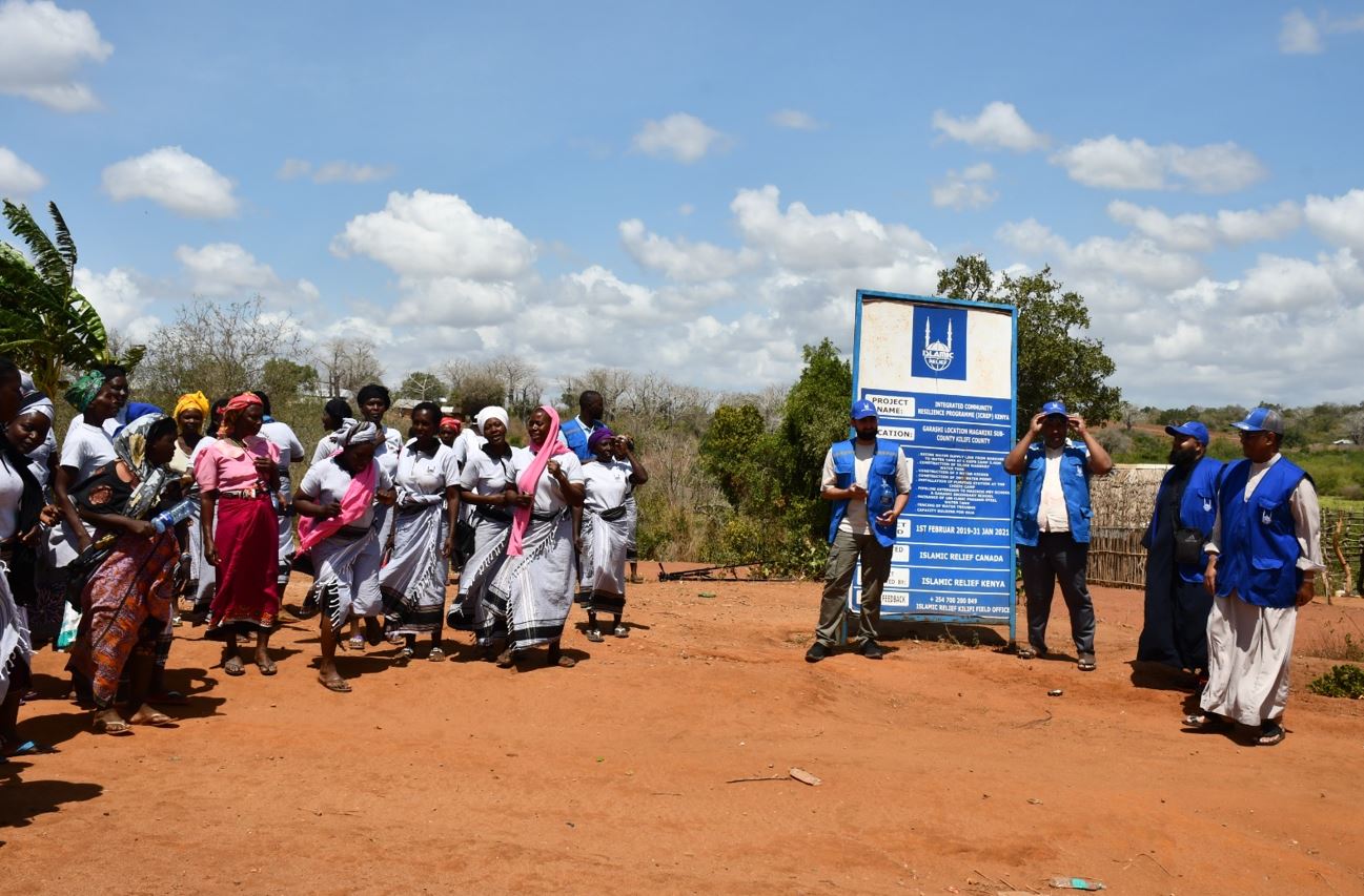 Boreholes and water reservoir constructed by the Islamic Relief Organisation at Garashi Village, Kilifi County. (Photo: Farhiya Hussein)