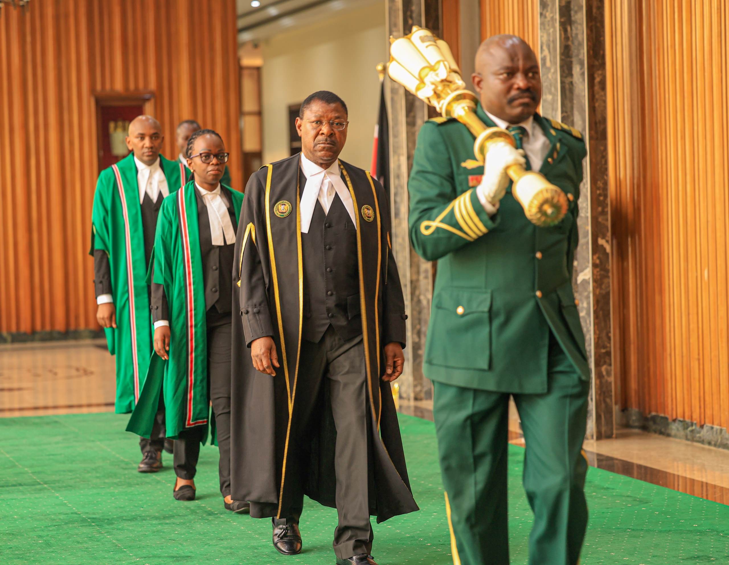 Wetang’ula rejects MP's request to withdraw impeachment signature against Gachagua - National Assembly Speaker Moses Wetang'ula makes his way to the House Chambers ahead of the Special Motion on Deputy President Rigathi Gachagua's removal from office by impeachment on October 8, 2024. (Photo: National Assembly)