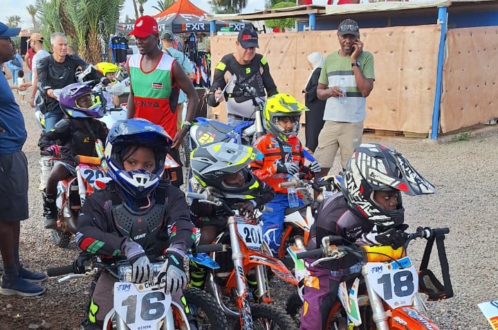 Kenyan riders land in Marrakech for the FIM Africa Motocross of African Nations