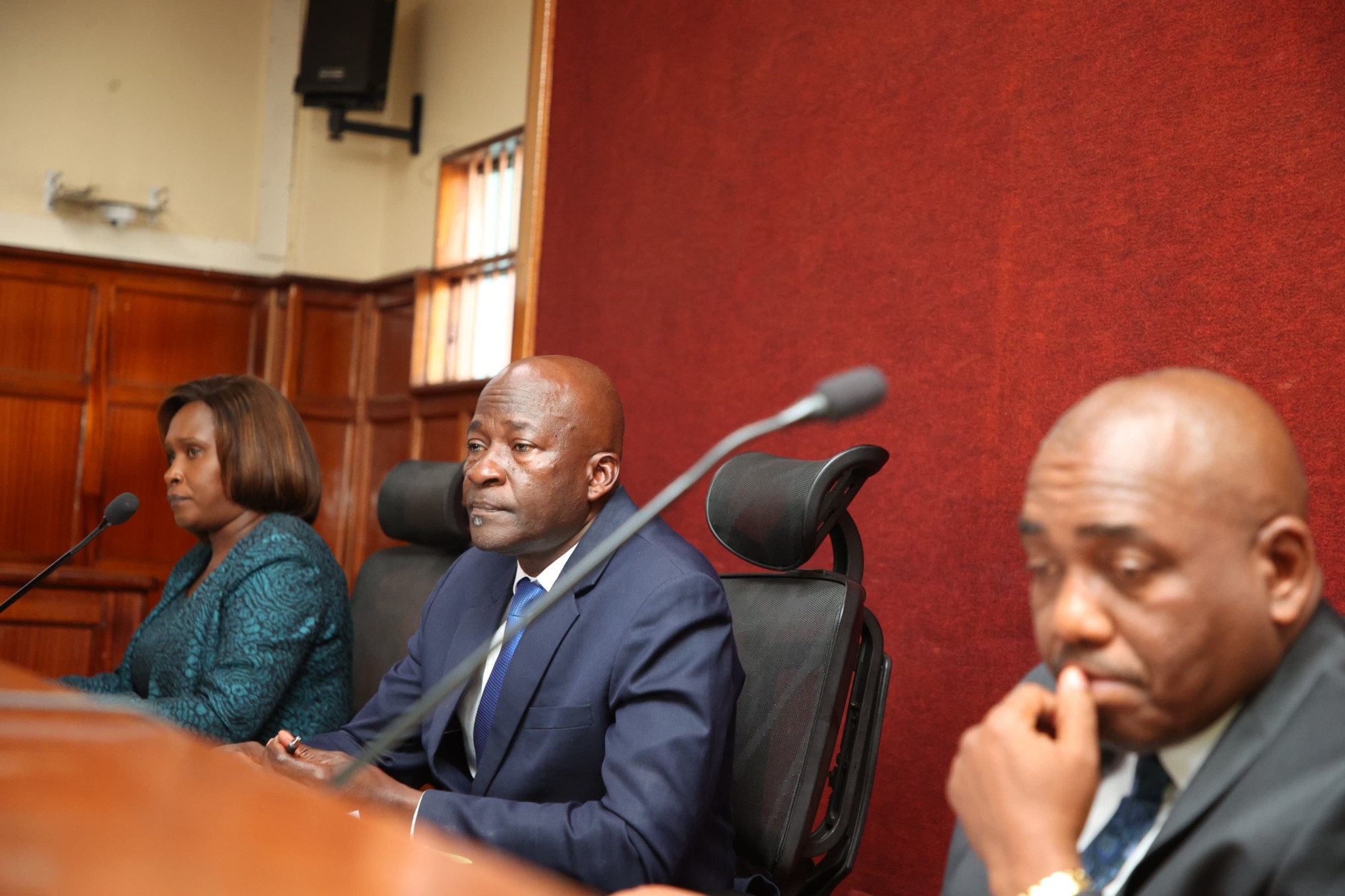 Justices Freda Mugambi, Eric Ogola and Antony Mrima at the Milimani High Courts on Thursday, October 24, 2024. (Photo: Judiciary)