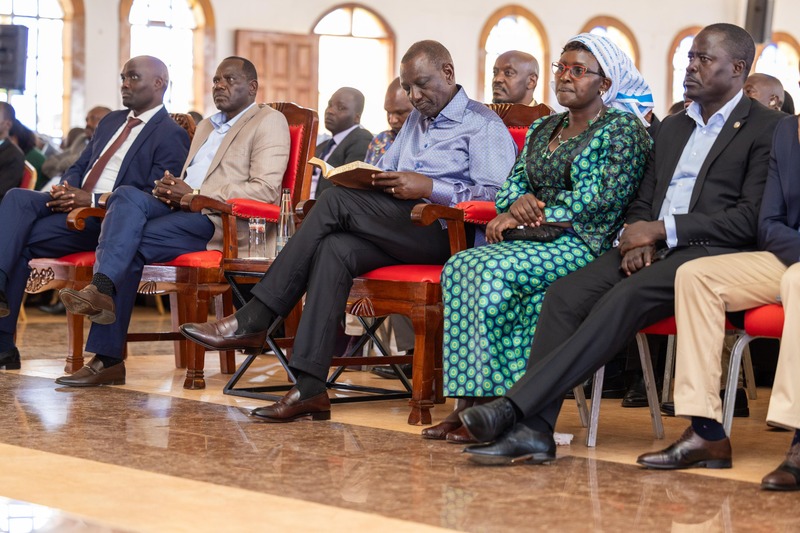 Ruto defends politicians’ church attendance, dismisses claims of political motives