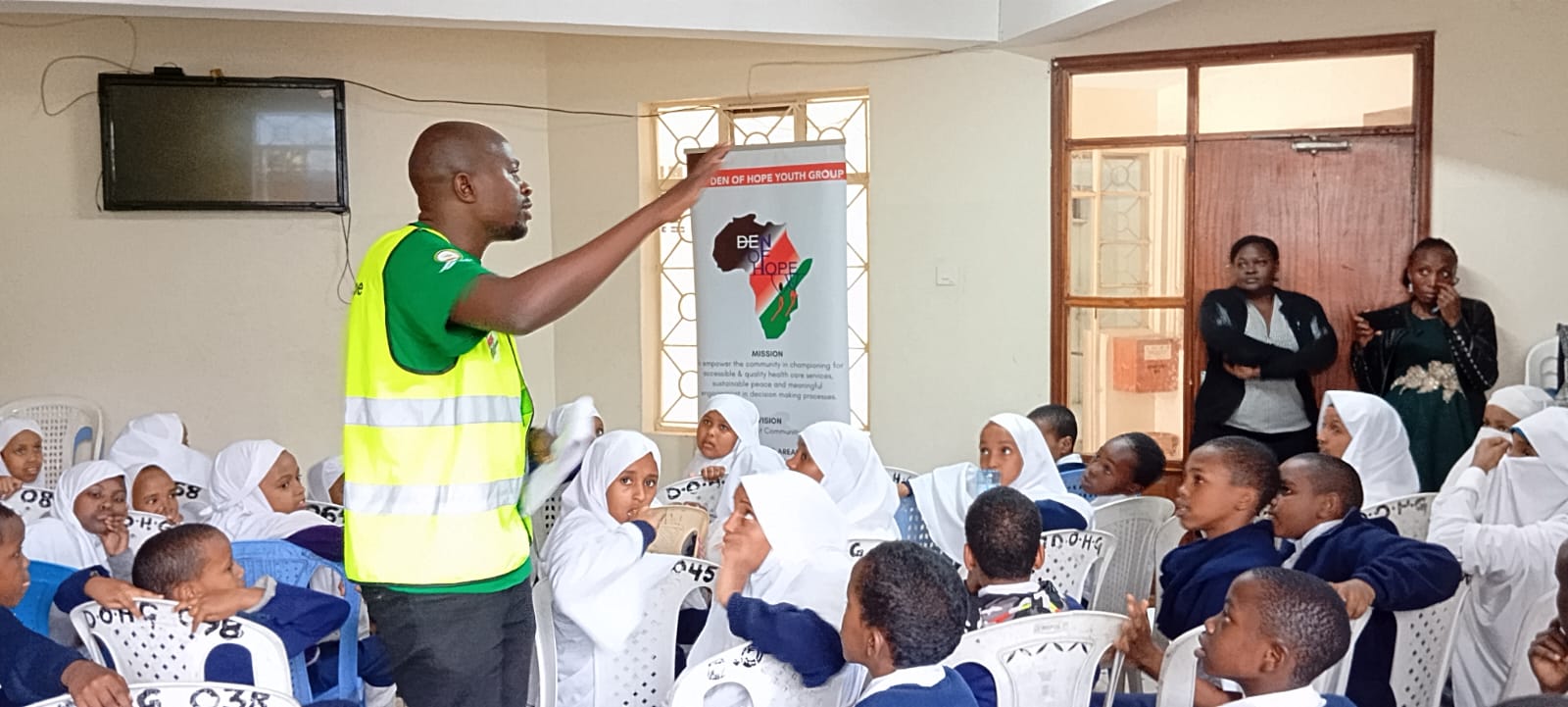 Members of Den of Hope sensitising learns on the effects of tobacco and use of its products.