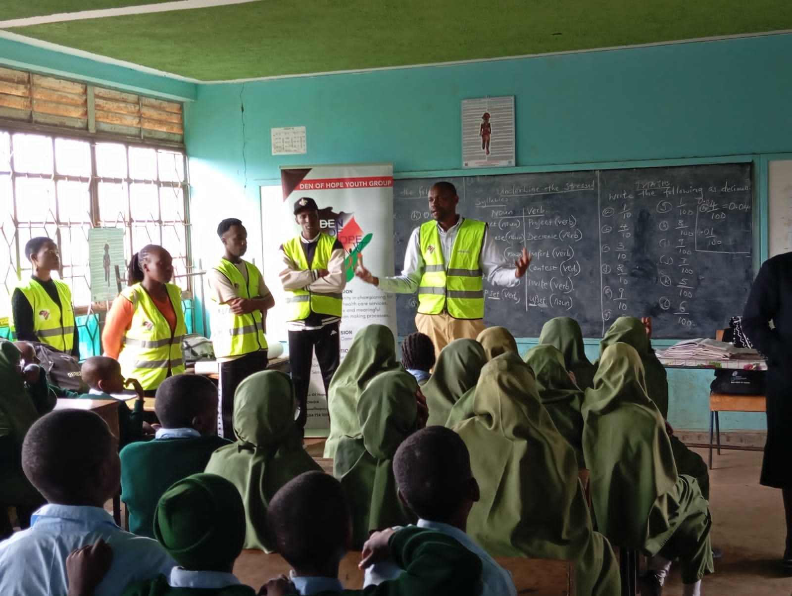 Members of Den of Hope sensitising learns on the effects of tobacco and use of its products.