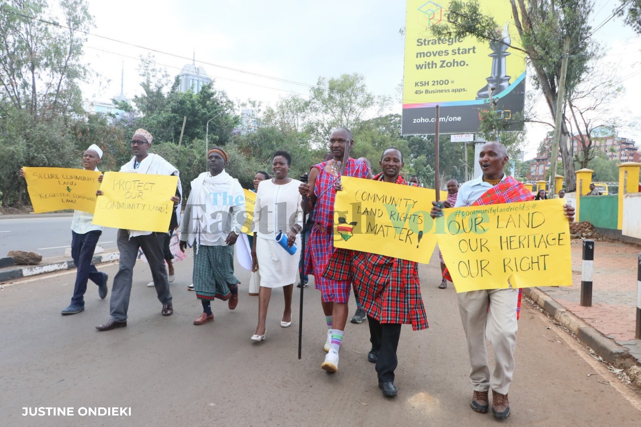 Community land owners stage protest in Nairobi over land registration