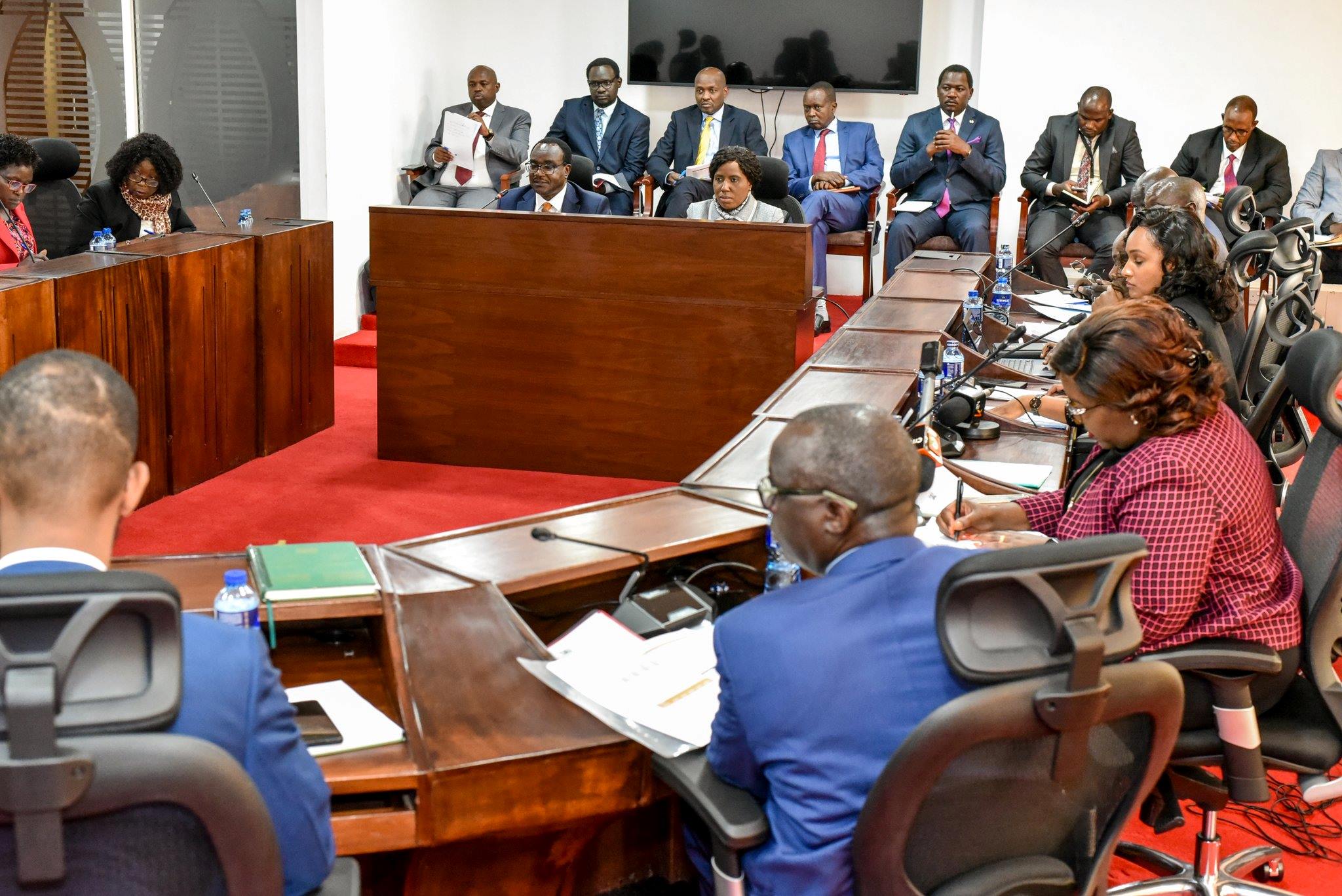 Public universities burdened with Sh5.53 billion in penalties, fines - report - Education CS Julius Migos Ogamba and University Education and Research Dr. Beatrice Inyangala when they appeared before the Parliamentary committee on Education on September 24, 2024. (Photo: Education Ministry)