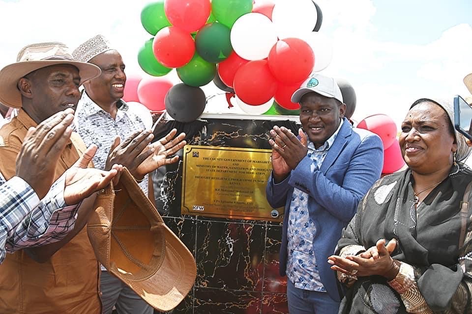 Drought resilience programme set to boost food production in Marsabit, Turkana unveiled - Irrigation PS Ephantus Kimotho Kimani launch the Drought Resilience Programme for Marsabit and Turkana counties at Sololo in Marsabit. (Issa Hussein)
