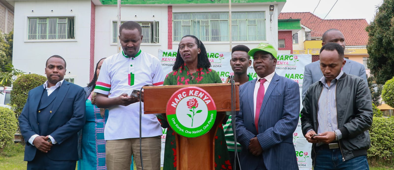 Karua finally parts ways with Raila as Narc Kenya exits Azimio coalition - Narc Kenya party leader Martha Karua addressing a past media briefing. (Photo: File/Justine Ondieki)