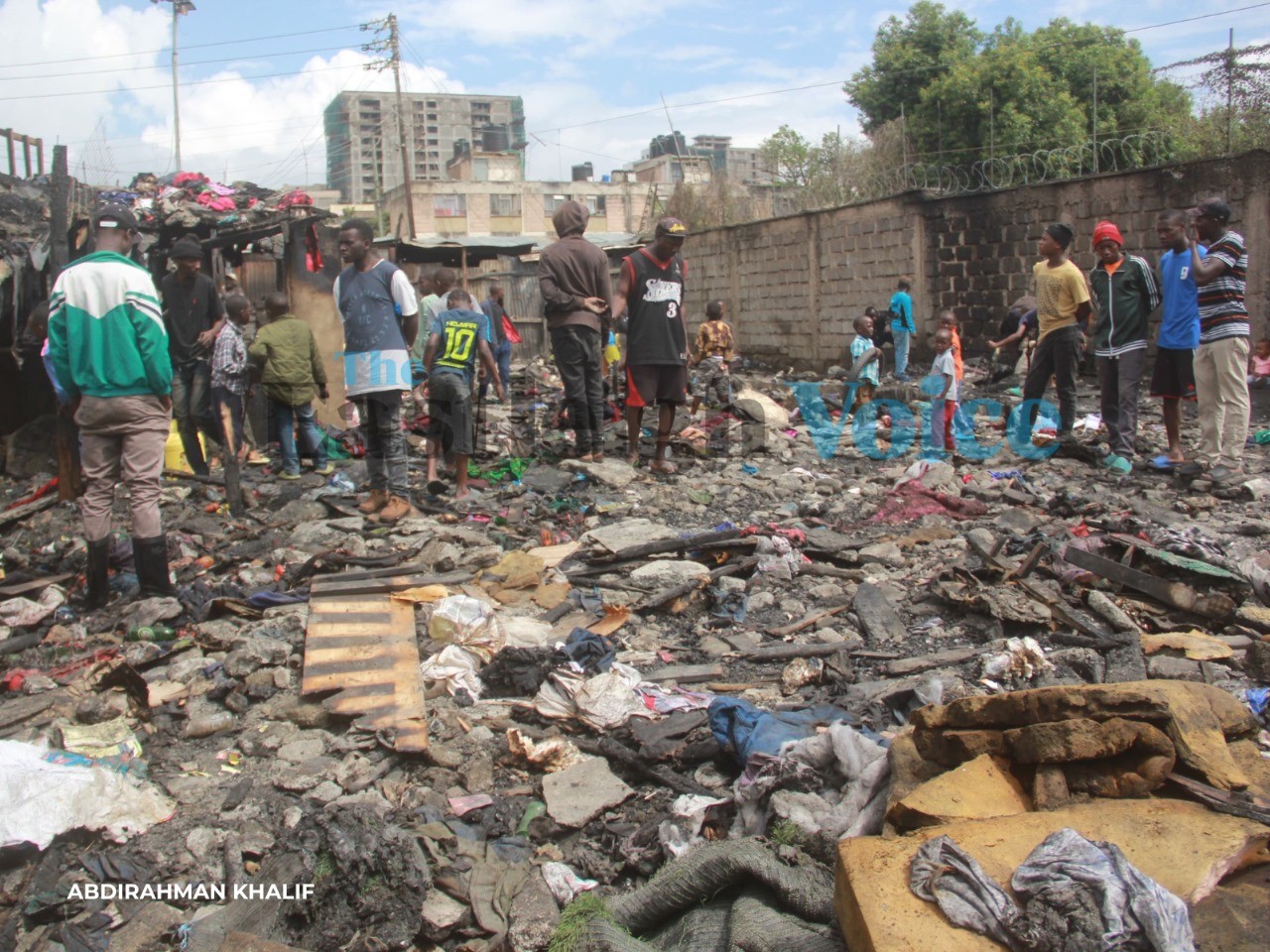 Two injured, 60 houses affected after fire broke out in Kamukunji's Majengo area