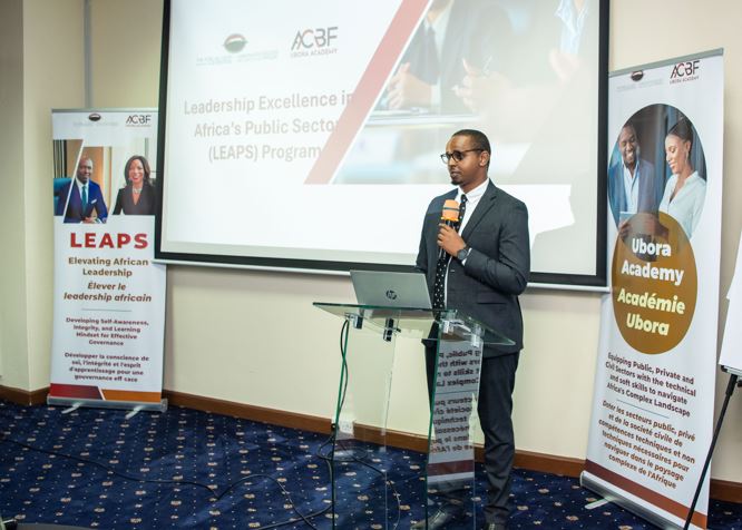 Programme to curb public sector fund mismanagement launched in Nairobi amid rising graft - African Capacity Building Foundation Programme officer, Economic and Social Governance Mohamed Salat speaking during the programme launch on November 28, 2024. (Photo: Alfred Onyango)