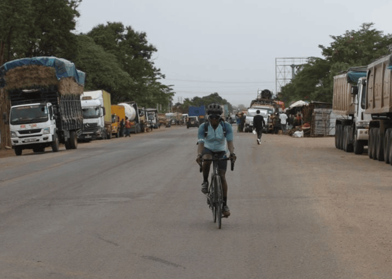 Kenyan cyclist pedals from Cairo to Cape Town to fund education for needy students