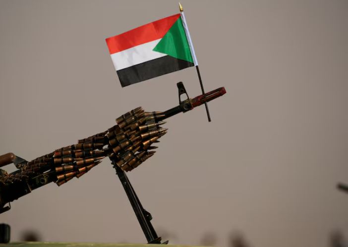 UN Security Council considers action on Sudan war - A Sudanese national flag is attached to a machine gun of Paramilitary Rapid Support Forces (RSF) soldiers in Aprag village 60, kilometers away from Khartoum, Sudan, June 22, 2019. (Photo: REUTERS/Umit Bektas)