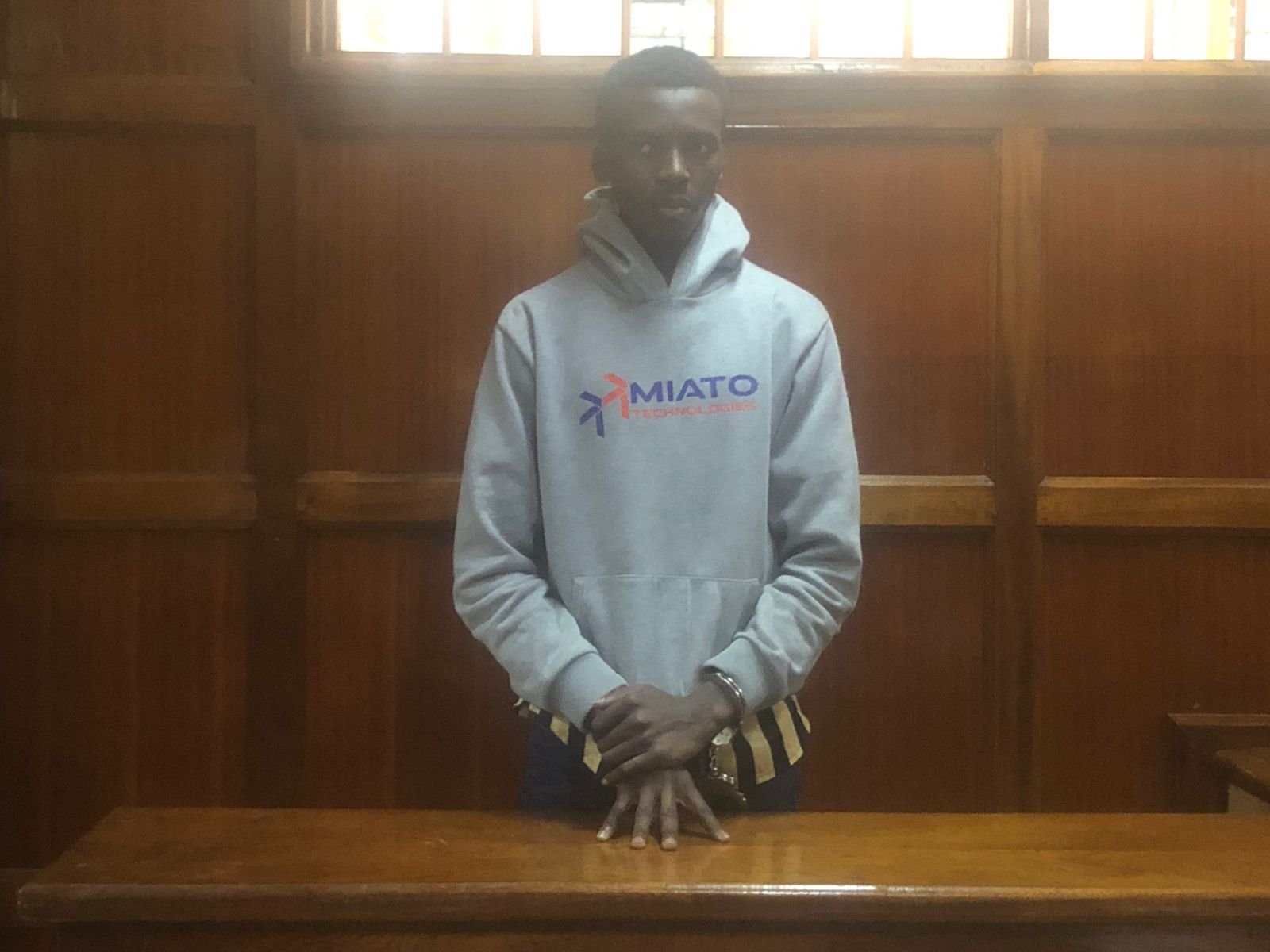 Student charged with publishing fake posts on president funeral wants Ruto to take witness stand - David Mokaya at Milimani Law Courts. (File, EV)