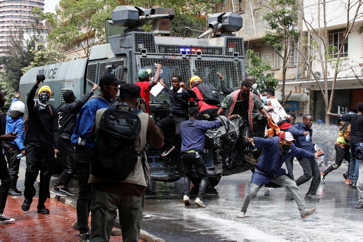 SHA, Finance Bill, Gachagua impeachment top Google’s most popular searches by Kenyans in 2024 - Demonstrators during anti-Finance Bill protests in June this year. (Photo: Handout) 