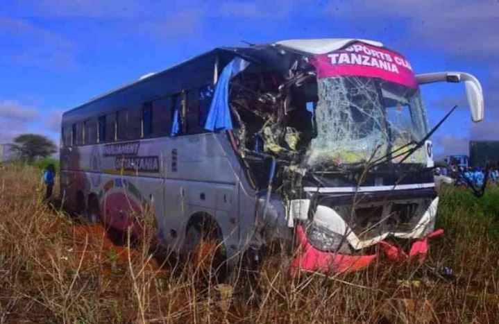 Bus carrying Tanzania MPs going to Mombasa for EALA games involved in road crash