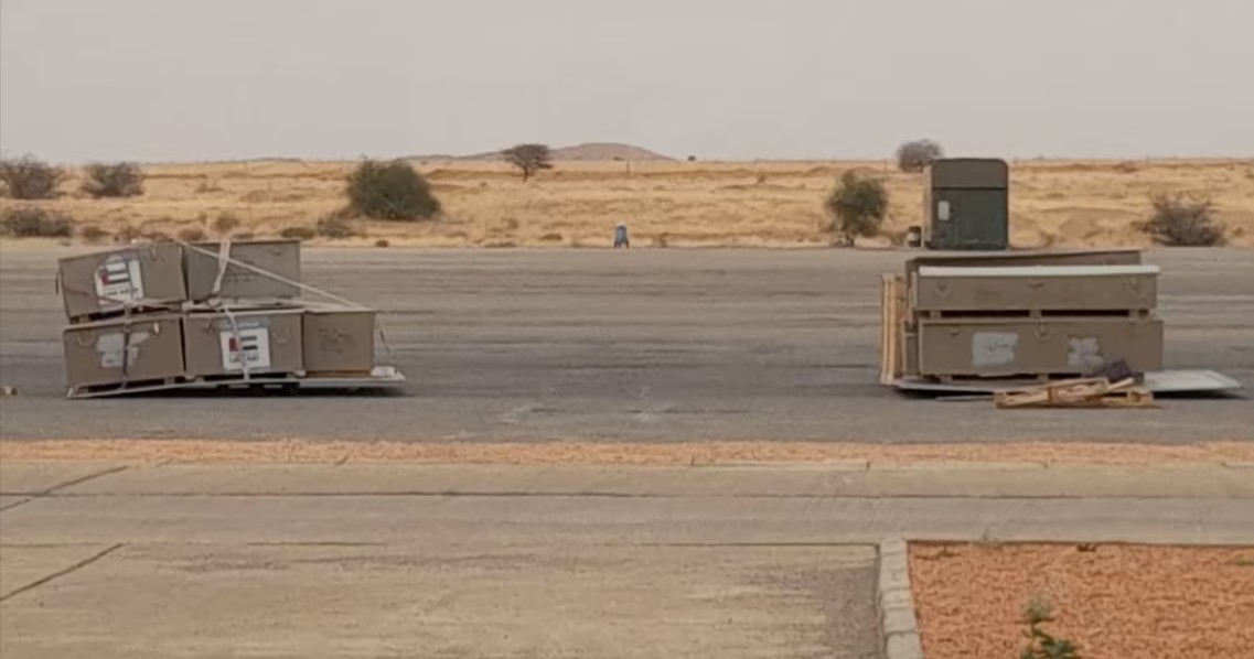 UAE flights head to airstrip that UN suspects supplies arms to Sudan rebels - Pallets sit on the tarmac, one labelled with the UAE flag, at Amdjarass International Airport, Ouadi Koudjinli, Chad, in this still image obtained from an undated 2024. (Photo: REUTERS)